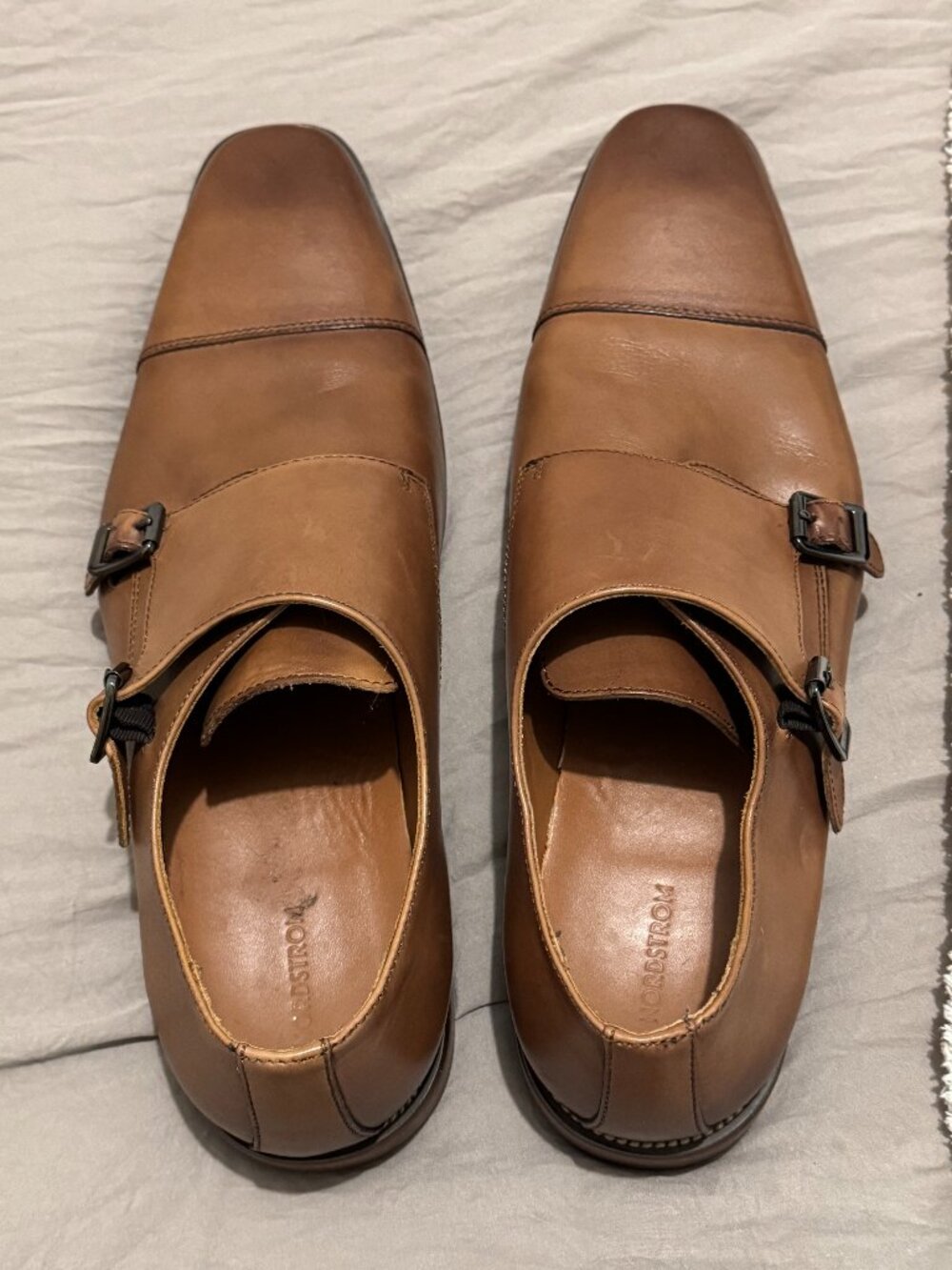 RETAIL $125 Nordstrom mens brown dress shows NEW